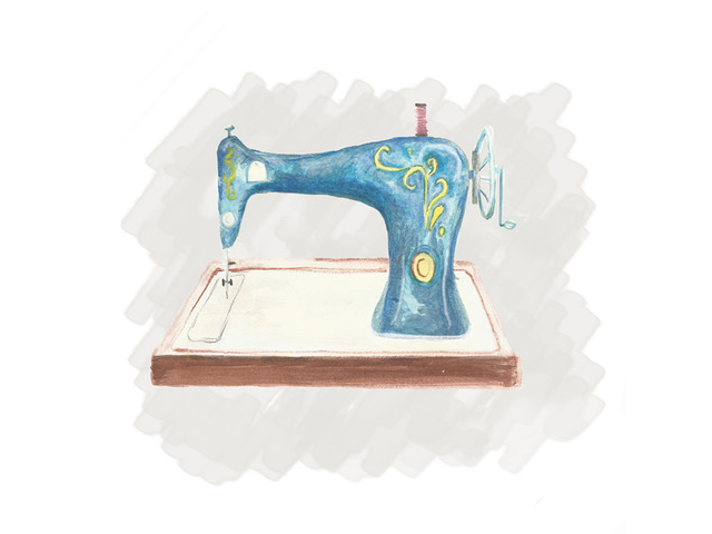 Sewing illustration
