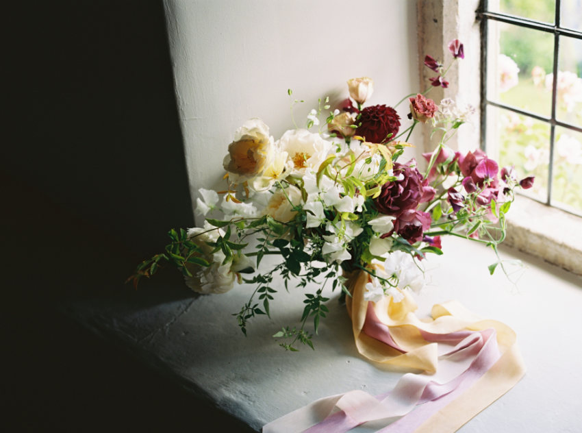 Large bouquet with ribbons