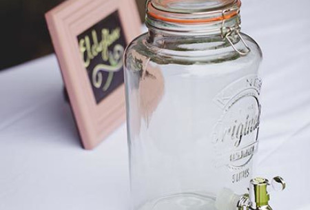Glass Kilner Jar Drinks Dispenser