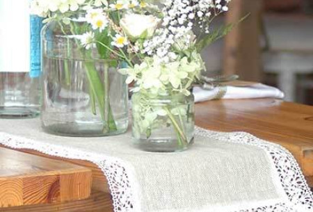 Linen and Lace Table Runners
